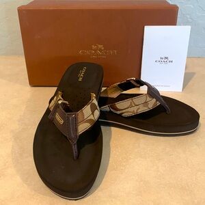 Coach Jada Flip Flops- Brand New